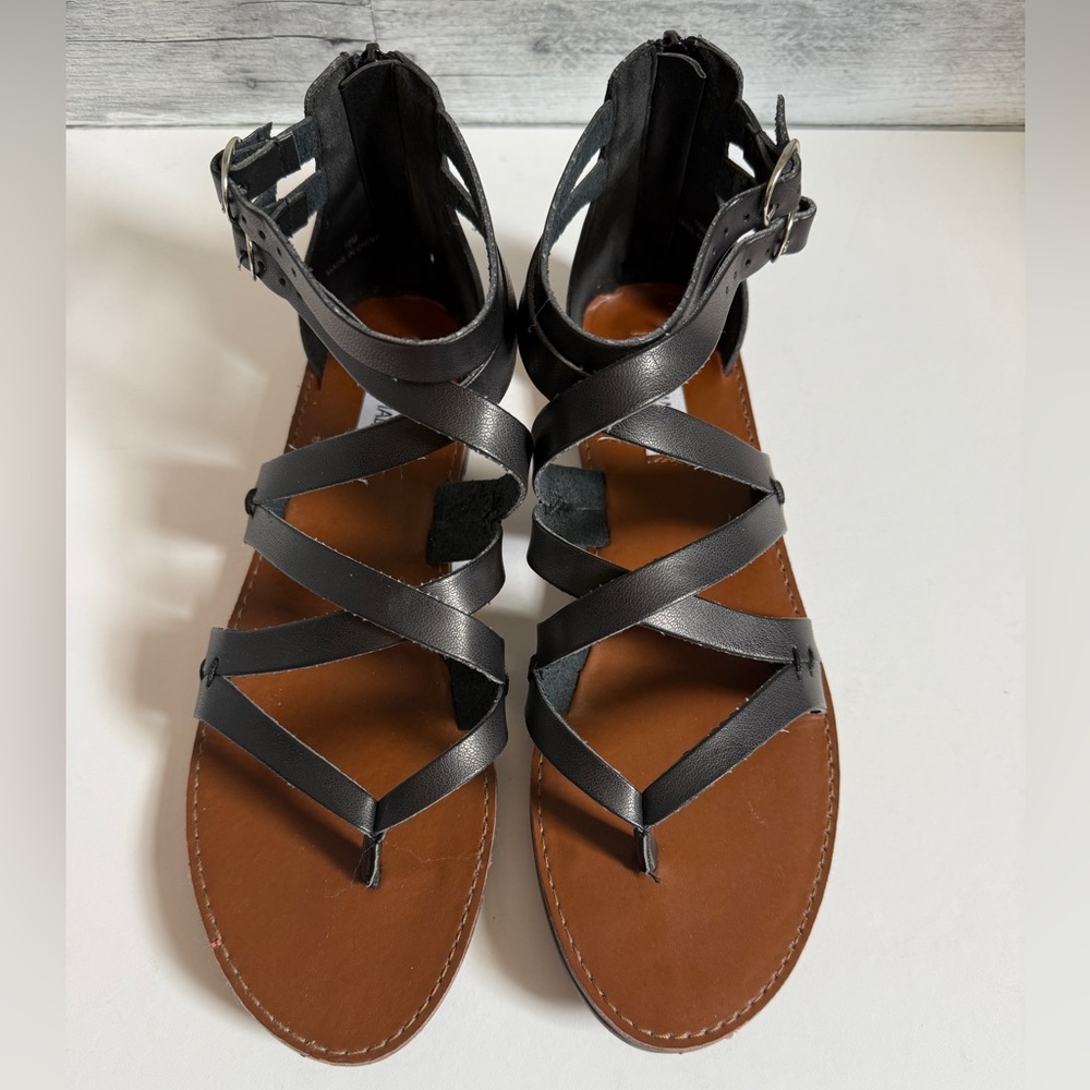 Steve Madden Black Strappy Sandals